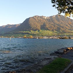 Abend- und Föhnstimmung am See