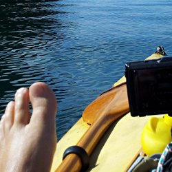 Füsse hoch und chillen im Faltboot
