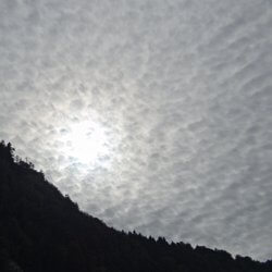 Sonne hinter Wolken