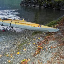 Faltboot am Auswassern
