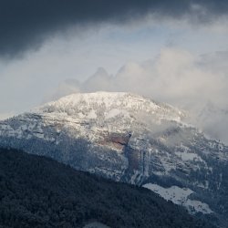 Schnee auf der Rigi